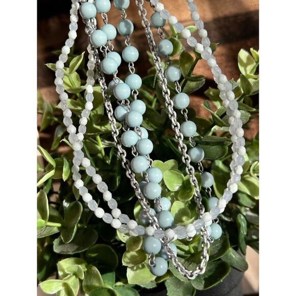 Lia Sophia Multi Strand Beaded Necklace - Picture 5 of 9